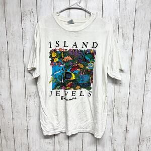 Vintage Dorsett Shirt Unisex Size XL White Cotton Graphic Crewneck Short Sleeve